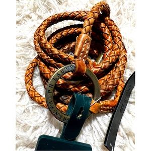 Lauren Ralph Lauren Leather Belt with Toggle Closure Size Medium